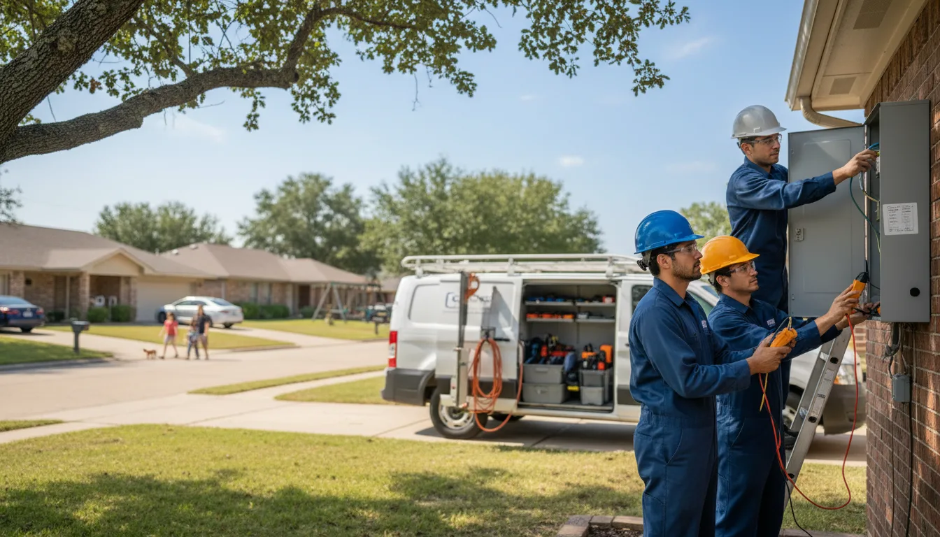 Certified electrician providing emergency electrical services in Ogden, AR